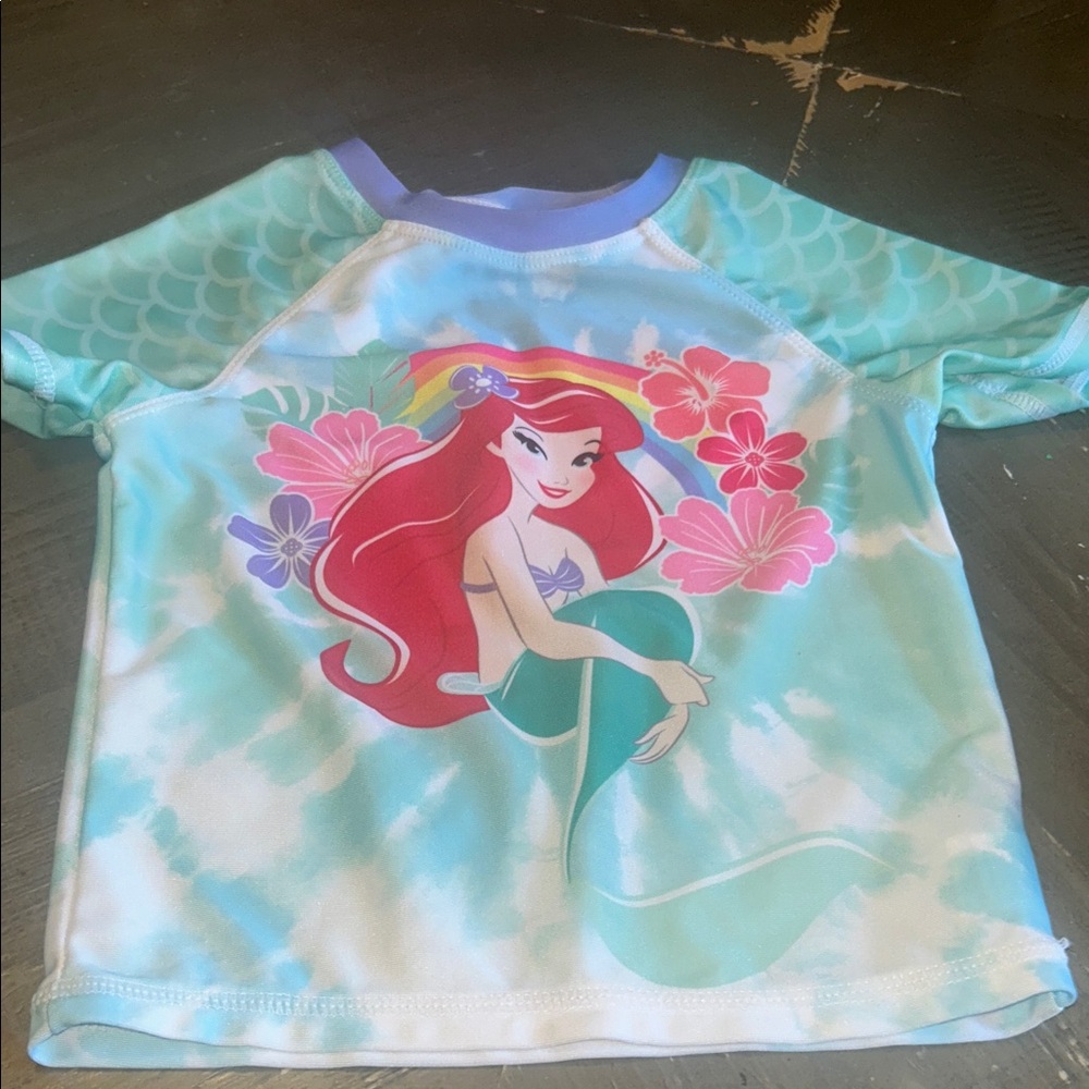 Disney Ariel size 2T swim shirt